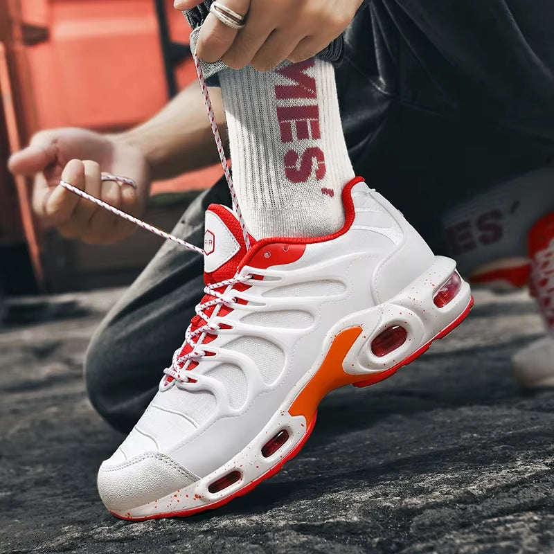 New Men'S Air Cushion Running Shoes Designer Footwear Luxury Shoes Male Fitness Jogging Sneakers Basketball Antiskid Mens Tennis