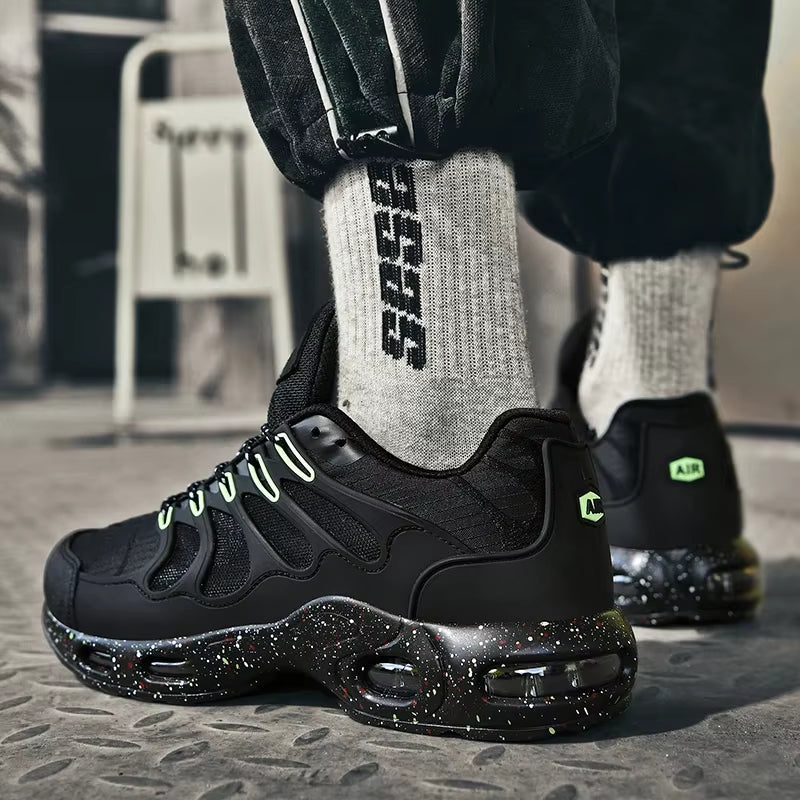 New Men'S Air Cushion Running Shoes Designer Footwear Luxury Shoes Male Fitness Jogging Sneakers Basketball Antiskid Mens Tennis