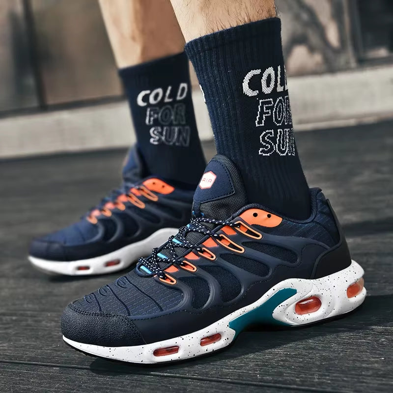 New Men'S Air Cushion Running Shoes Designer Footwear Luxury Shoes Male Fitness Jogging Sneakers Basketball Antiskid Mens Tennis